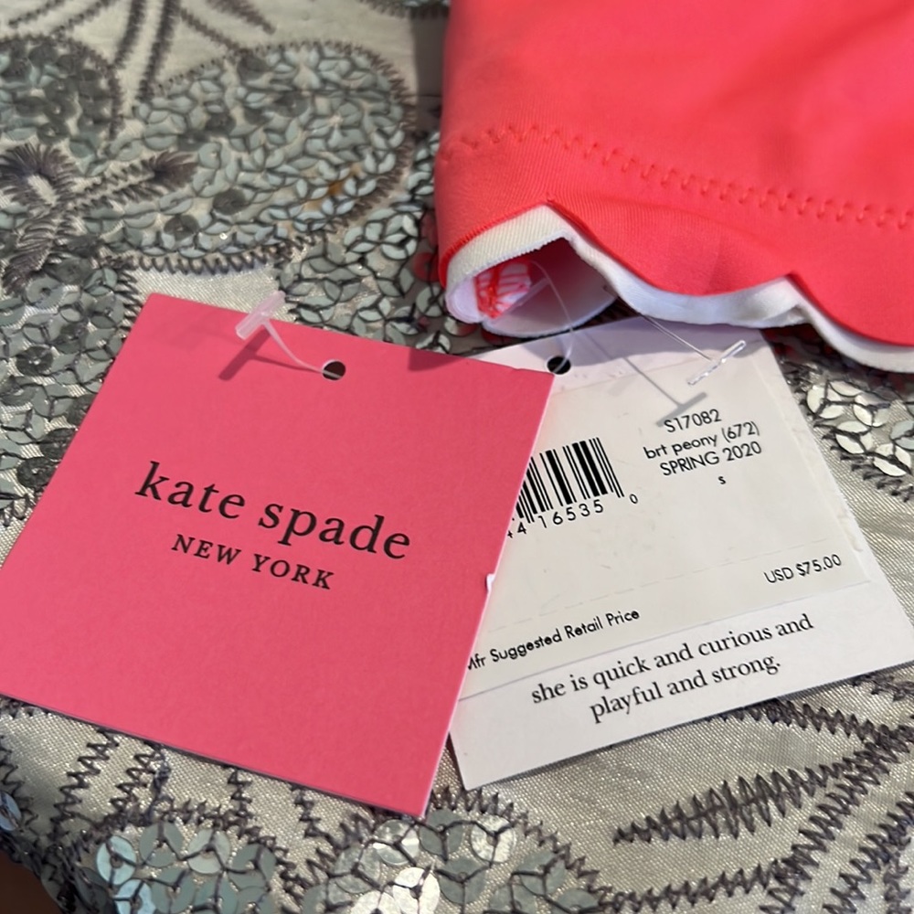Kate Spade New York Scallop Wave Hipster Bikini Bottom. - Picture 9 of 9